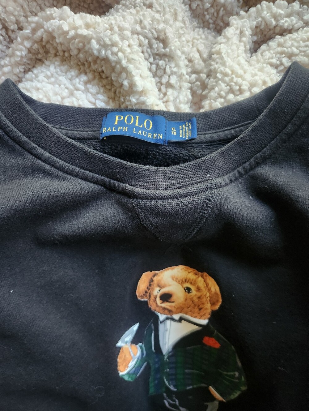 Polo Ralph Lauren Black Bear XL Sweatshirt